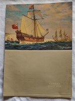 1951 RMS Queen Mary Ship Menu! COMPLETE+Auto