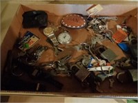 Watches, keys, locks, misc