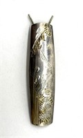 ‘Silver 950’ Hair Pin 2.75” (weight is measured