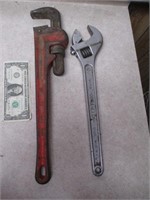 Vintage Heavy Duty Craftsman 18" Pipe Wrench