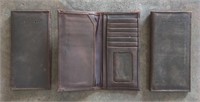 3x NEW Genuine Leather Wallets