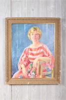 Galina Alexandroff (Russian, 20th C.) Portrait