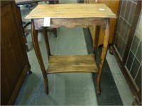 Mahogany side table.