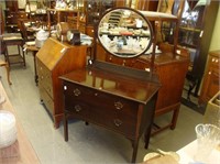 Chippendale mahogany dressing table.