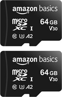 Amazon Basics 64GB microSDXC Memory Card with