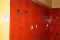 Lockers in Women's Room