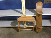 Wooden wall shelves/ rack