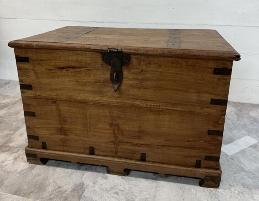 LARGE WOODEN PROHIBITION CHEST