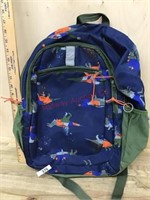 Blue and green backpack