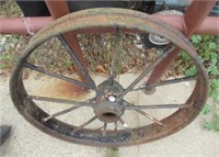 22" Diameter metal wheel. Located at M-53