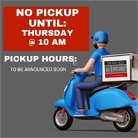 PICKUP: No pickup until Thursday, April 4, 10 AM