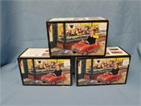 3 NIB "Trustworthy" Die Cast Metal Pedal Cars