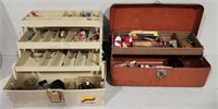 2 Tackle Boxes of Assorted Fishing Supplies