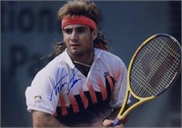 Tennis Autograph  Photo Andrre Agassi