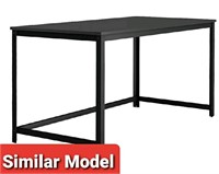 Mhl, Computer Desk, Carbon Black Wooden Top With M
