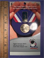 1996 US Half Dollar Olympic Coin & Pin Atlanta