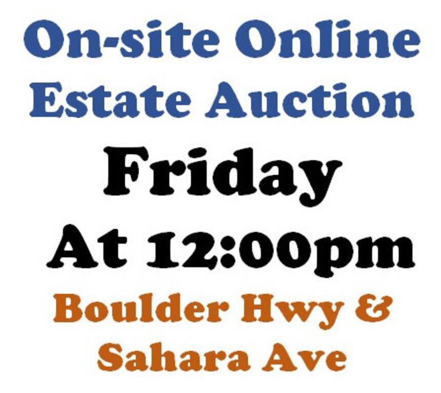 WELCOME TO OUR FRI. @12pm ONLINE PUBLIC AUCTION