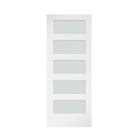 Eightdoors 32 In. X 84 In. 5 Frosted Glass Solid