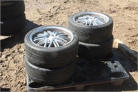 (4) Volkswagen Rims w/ Junk Tires