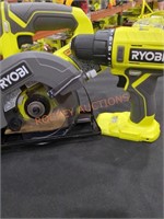 RYOBI 18v Cordless 2 Tool Combo KIt