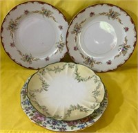 M - LOT OF 4 ANTIQUE PLATES (K35)