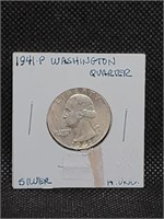 1941 High Grade Washington Silver Quarter