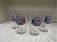 Miller Lite Super Bowl 2008 Glasses Set of 2