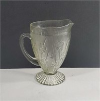 Vintage Jeanette Iris and Herringbone Clear Glass