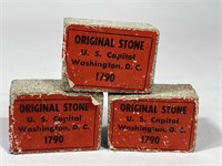 Three Original US Capital Stones