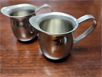 Stainless cream pitchers set of 2