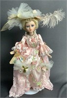 Porcelain Fashion Doll in Pink