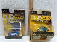 Dub city old school lot of 2-  1959 VW Beetles