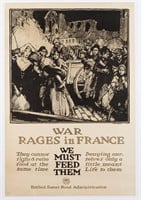 WAR RAGES IN FRANCE WWI POSTER
