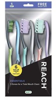 REACH Essentials Toothbrush  Bristles 6ct