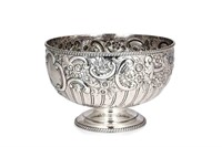 ENGLISH SILVER PRESENTATION BOWL, 936g