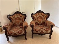 Pair of Italian Armchairs (40 cm W x 70 cm H)