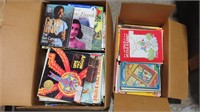 2 boxes of assorted kids books