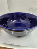 Blue Pottery Serving Bowl