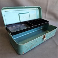 Fishing Tackle Box  -Vintage Steel