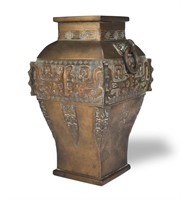 Japanese Bronze Vase, Meiji