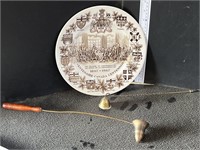 Collector plate & candle snuffers