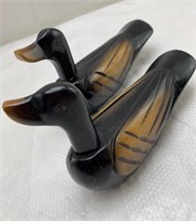 7in Carved wooden goose