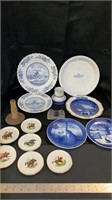 Various plates, small saucer, some vintage, some