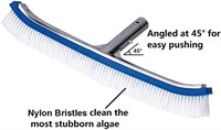 18" Aluminum Swimming Pool Floor and Wall Brush -