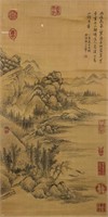 Wang Hui 1632-1717 Chinese Ink on Silk Scroll