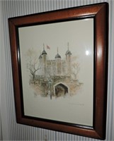 Vintage Framed Print "Tower of London"
