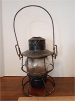 Vintage Illinois Central Railroad lantern with