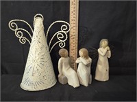 Willow Tree Figurines & Tin Angel