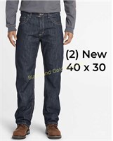 (2) New 40x30 Timberland PRO FR Bootcut Jeans