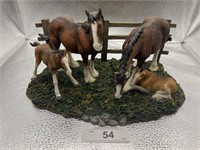 THE CLYDESDALE COLLECTION  "MARES & FOALS"